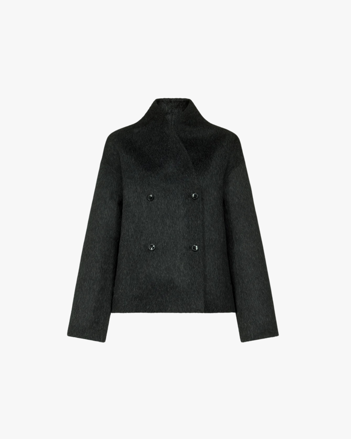 Double Breasted Jacket Wes Anthracite Melange