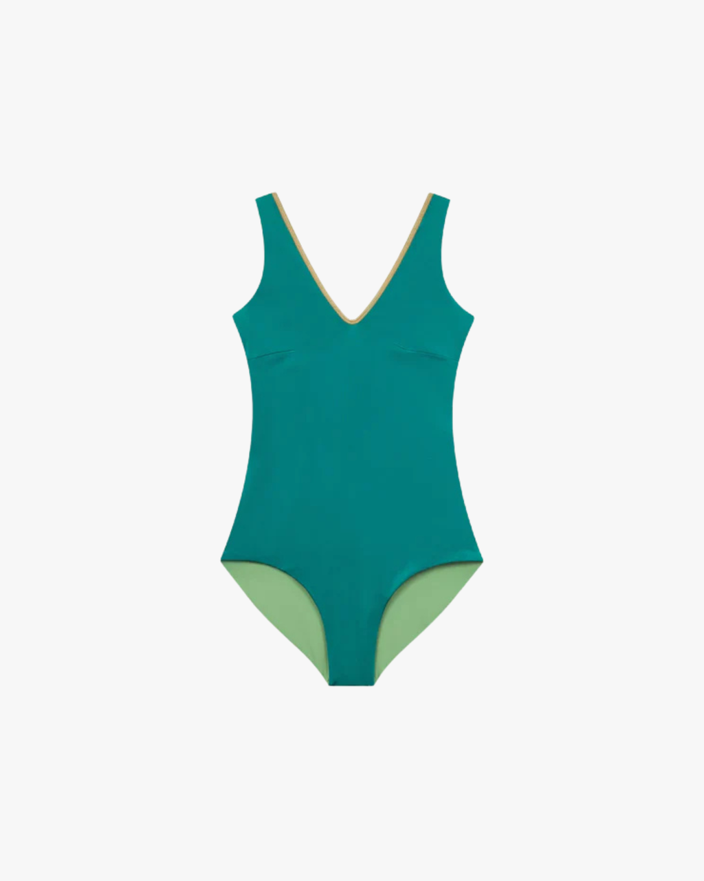 Purebody One Piece Swimsuit Reversible Pine-Basil