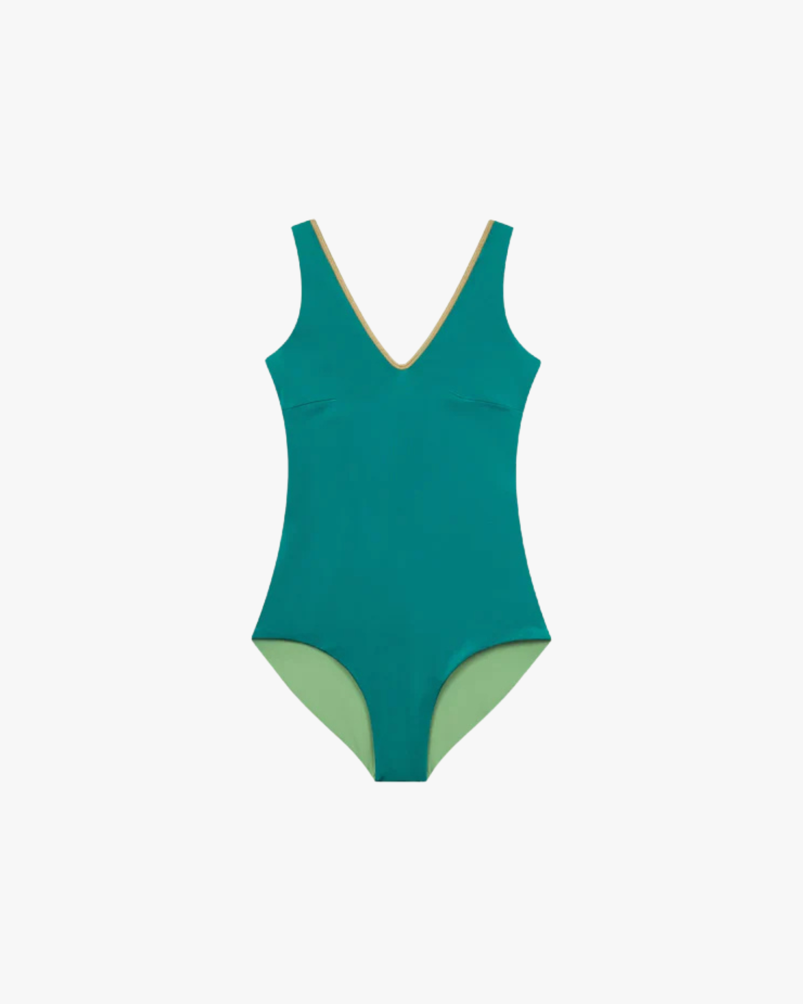 Purebody One Piece Swimsuit Reversible Pine-Basil