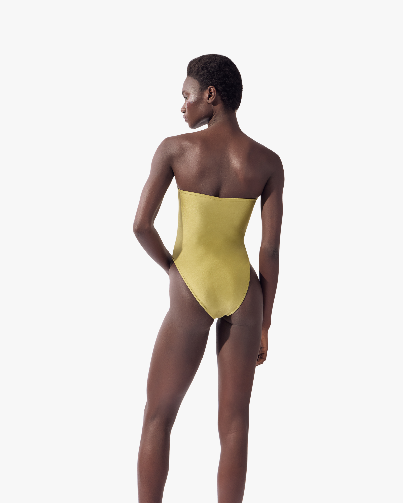 Plunge Swimsuit Pistachio