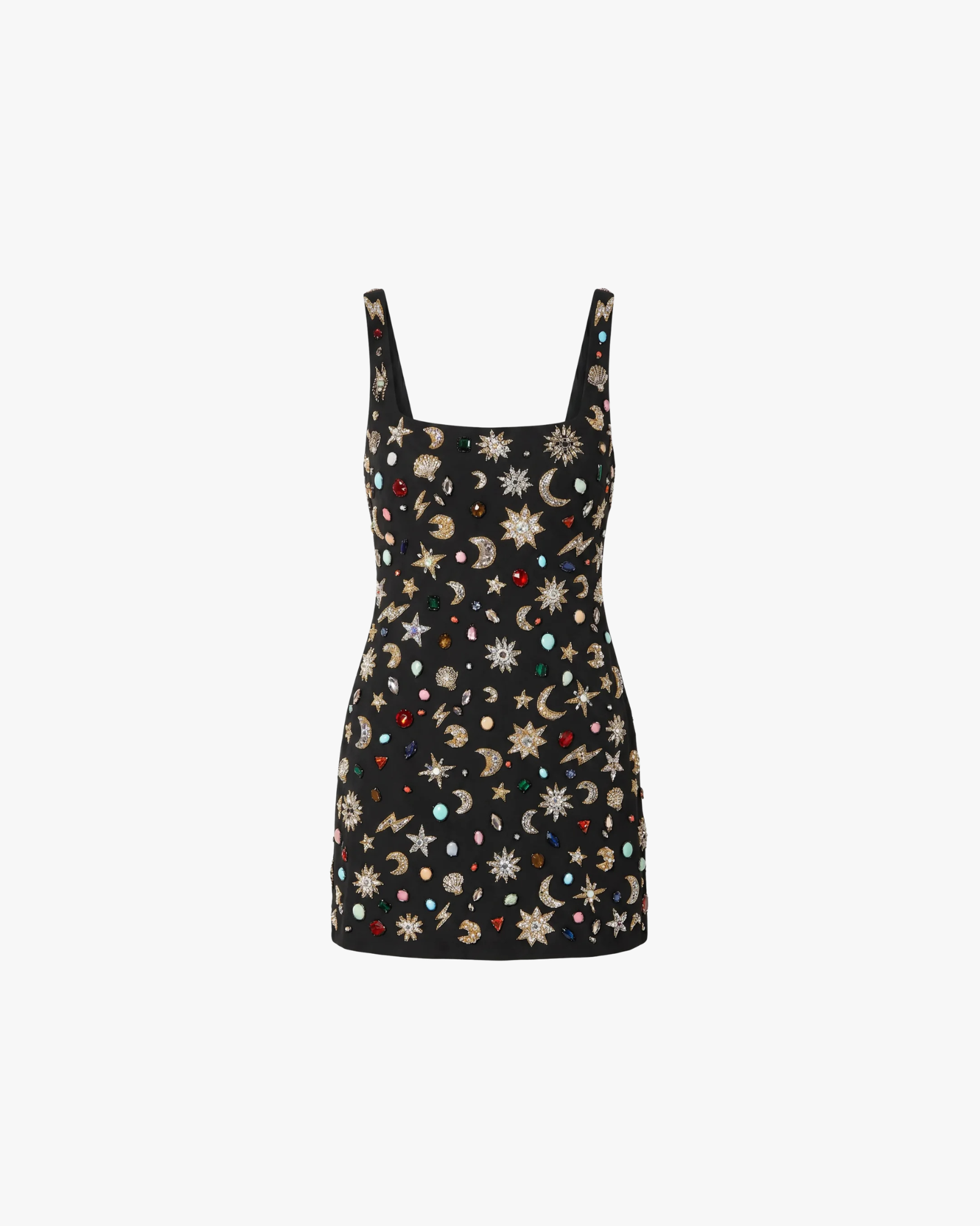 Celestial Tide Mini Dress Black