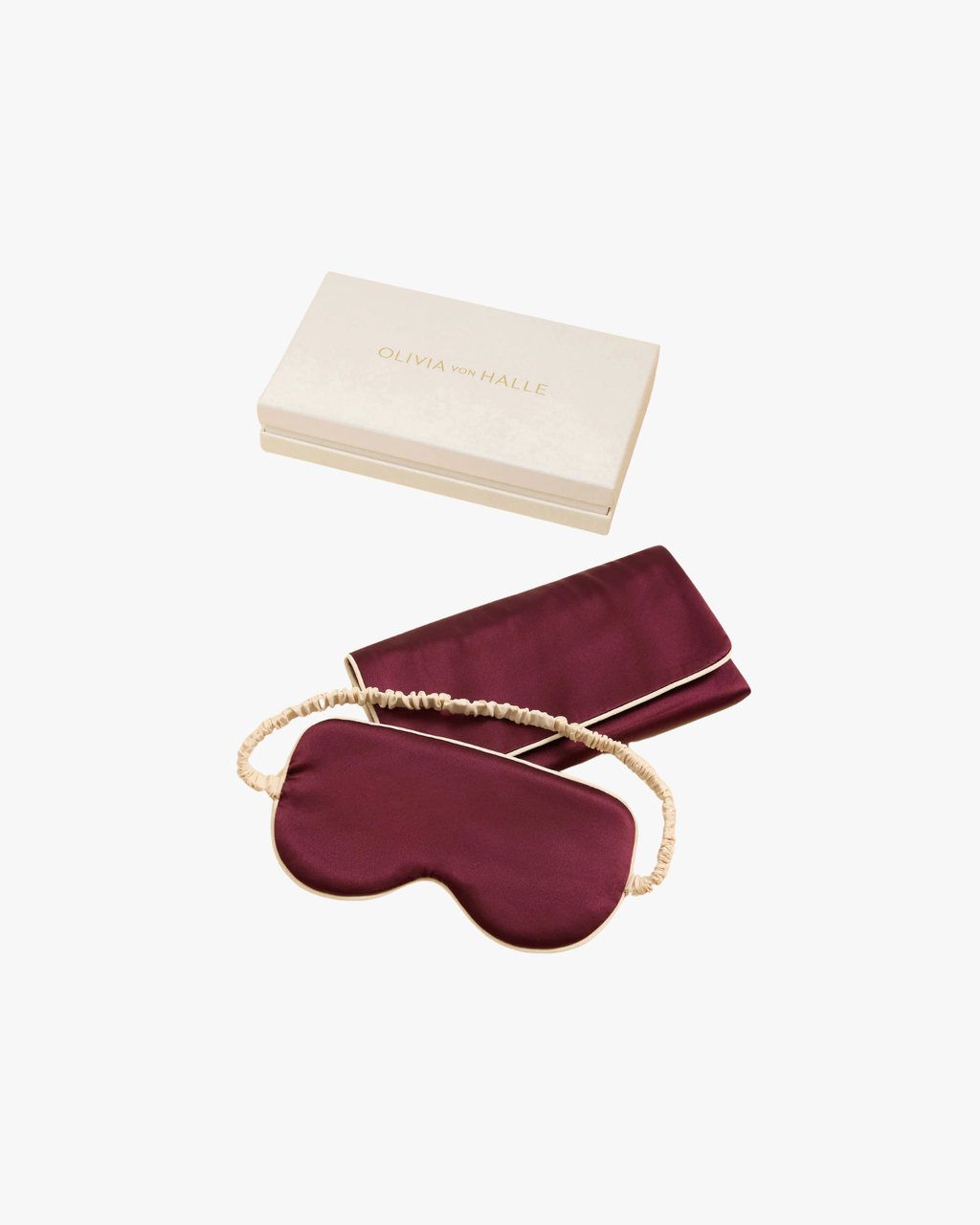 Audrey Eye Mask Burgundy