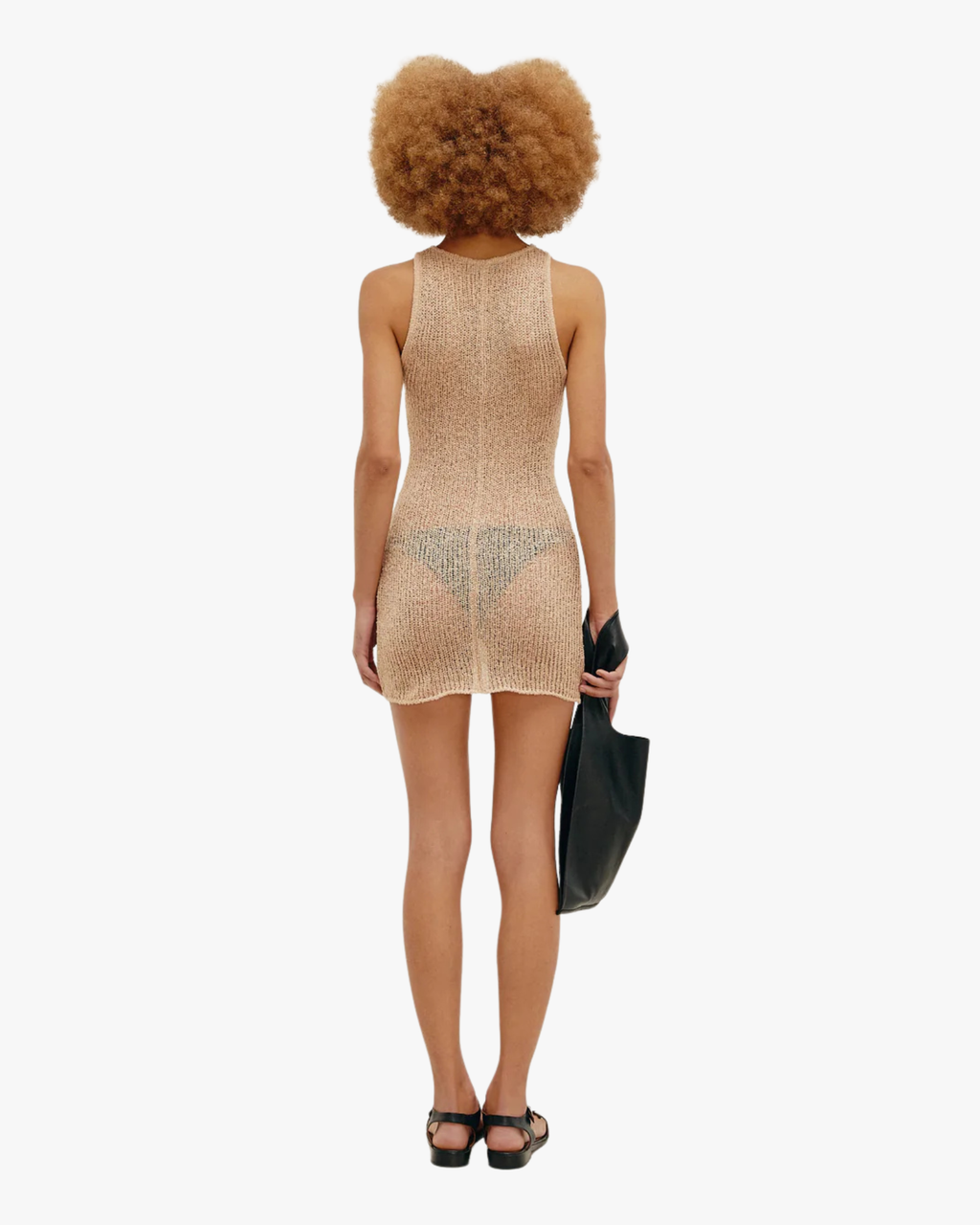 Mini Knit Dress Pia In Cuban Sand
