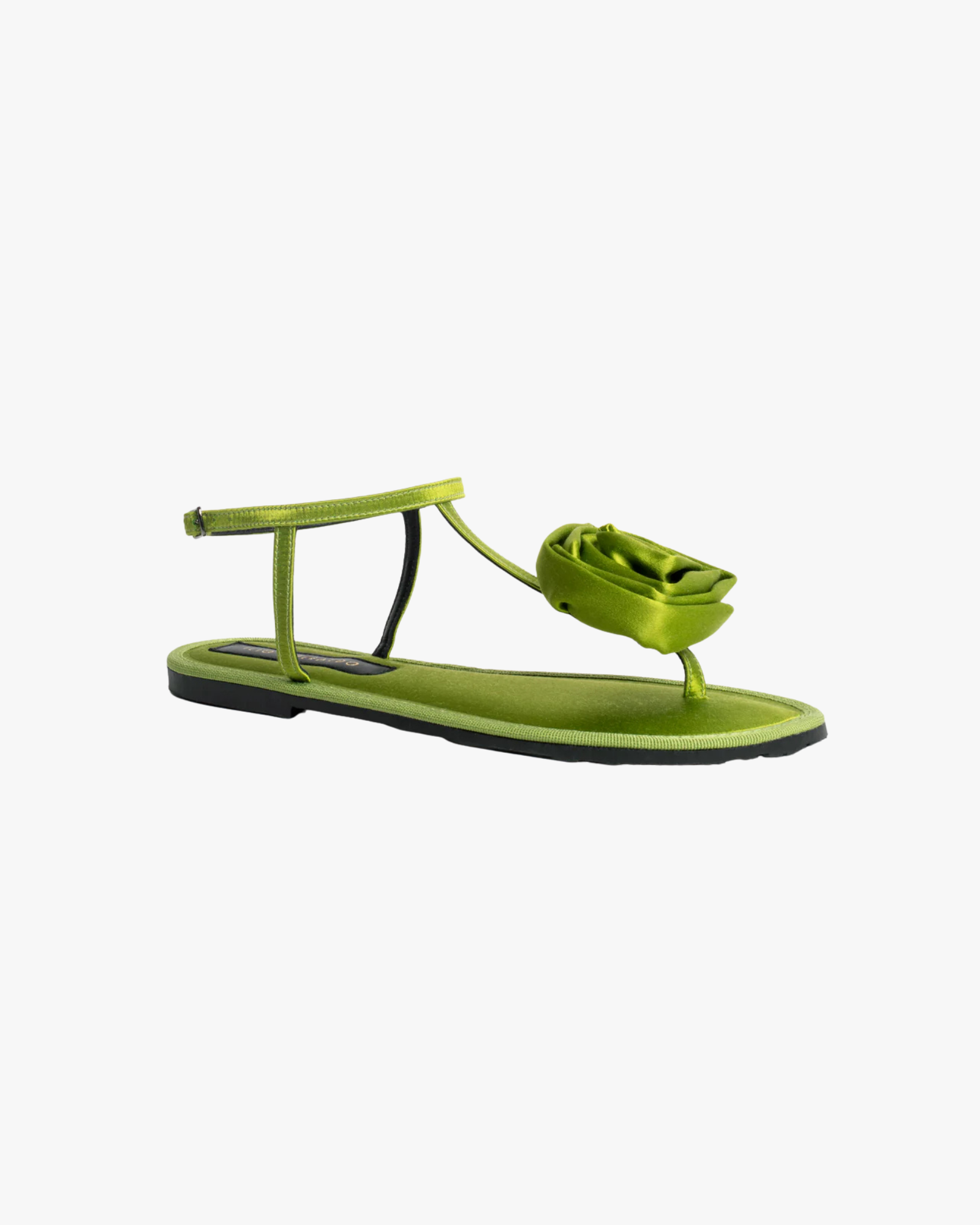 Ortigia Flat Sandal Green