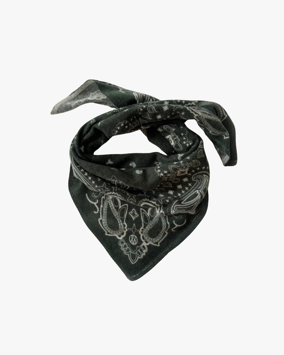 Paisley Cashmere Scarf Green