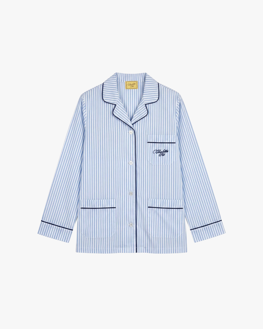 Pajama Set Long Blue Stripe