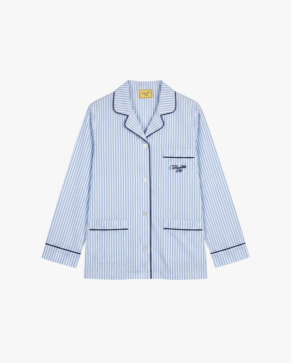 Pajama Set Long Blue Stripe