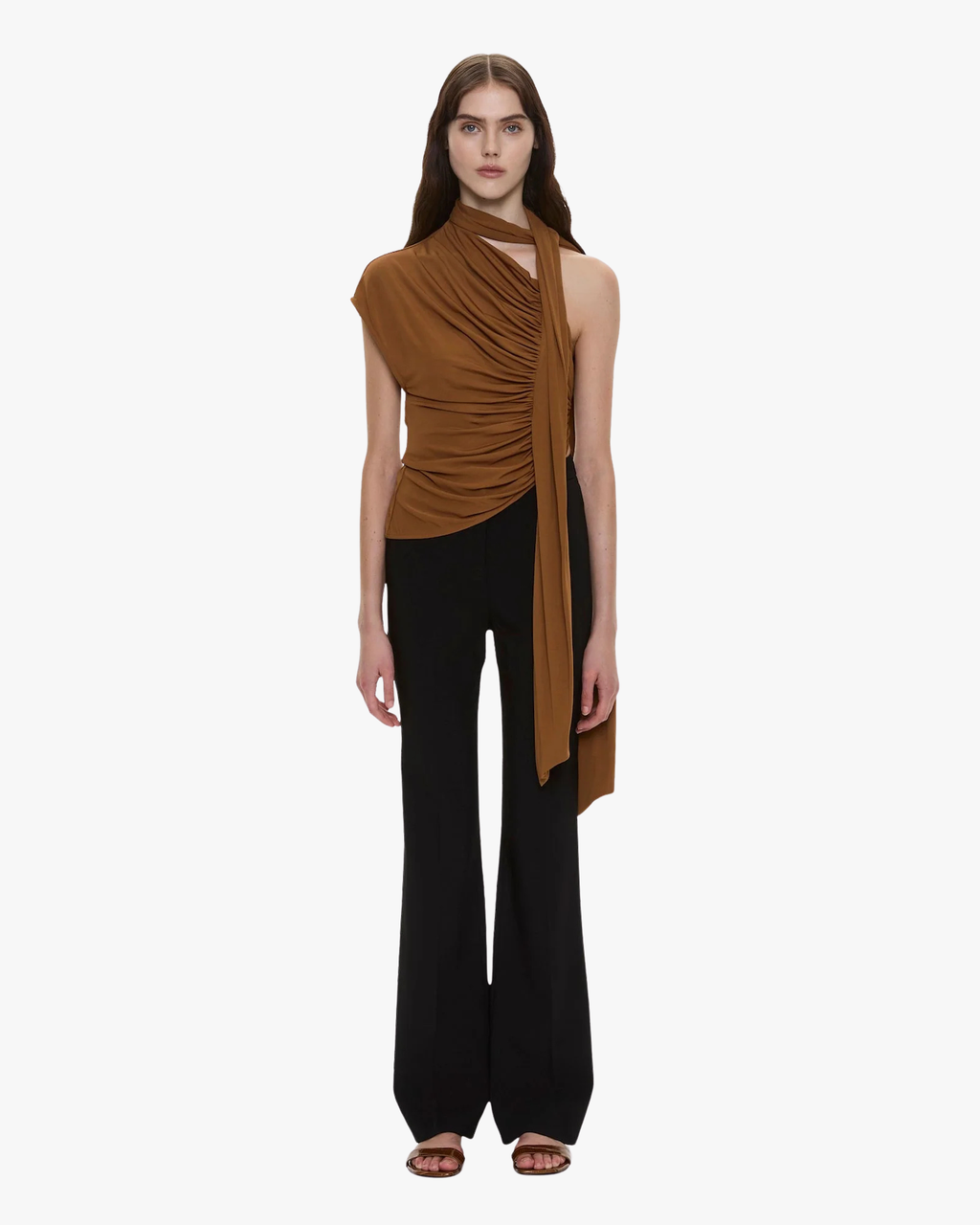 Scarf Top Vienna Jersey Cognac