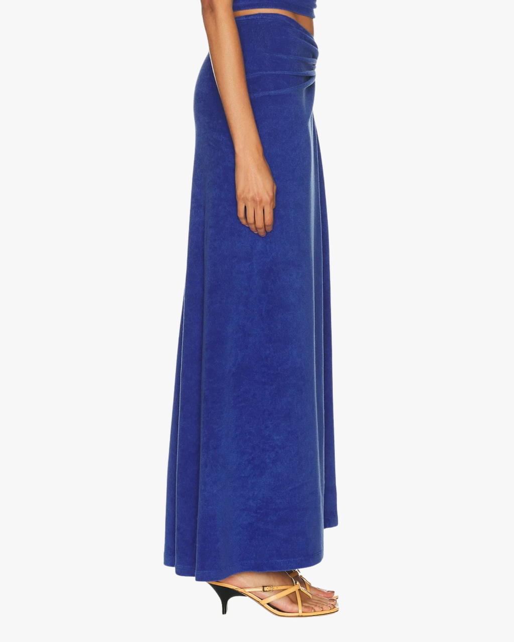 Skirt Looped Back Ruched Orbit Indigo