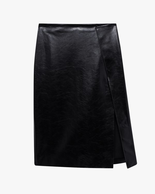 Skirt Faux Leather Black