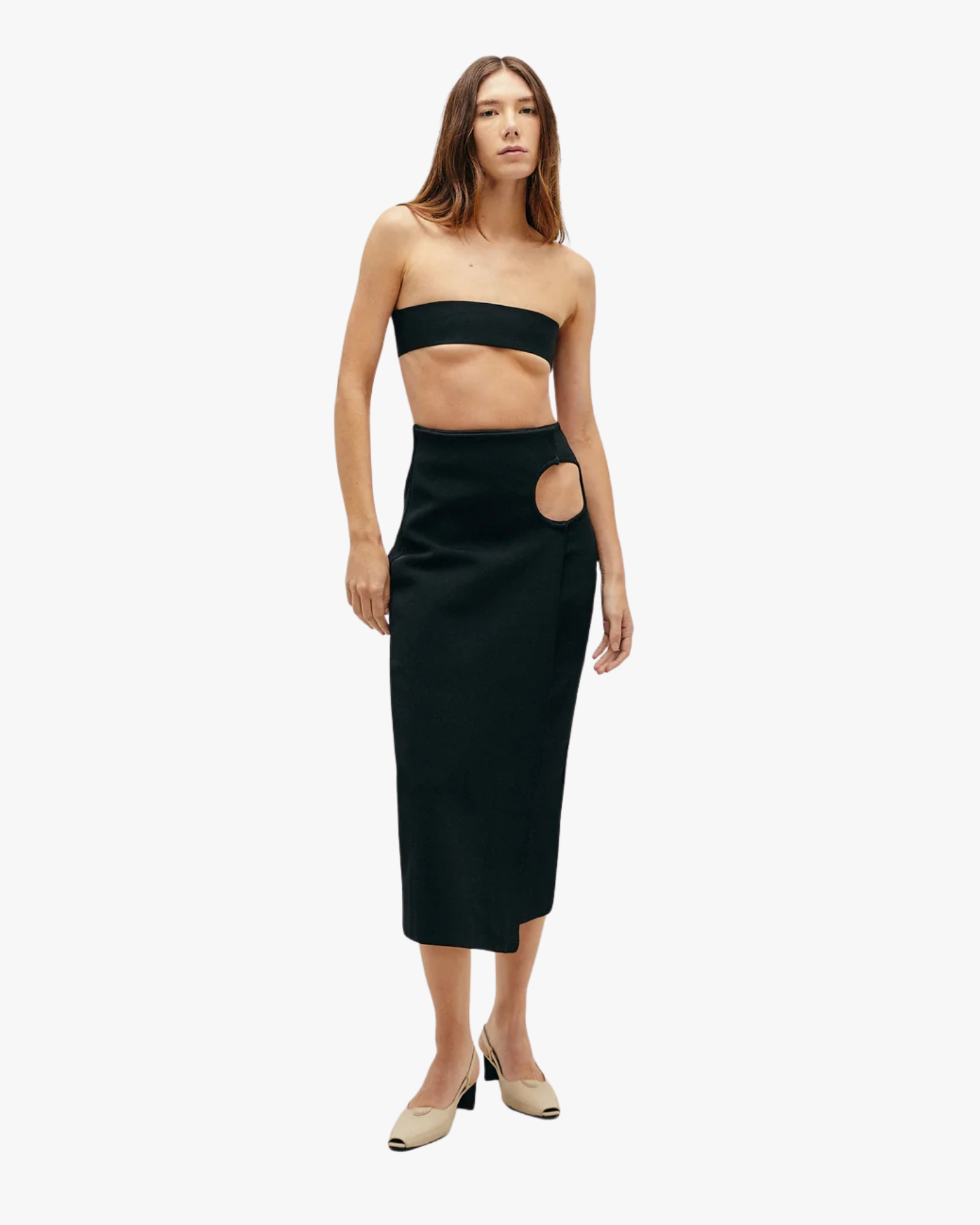Skirt Knit Perlin Black