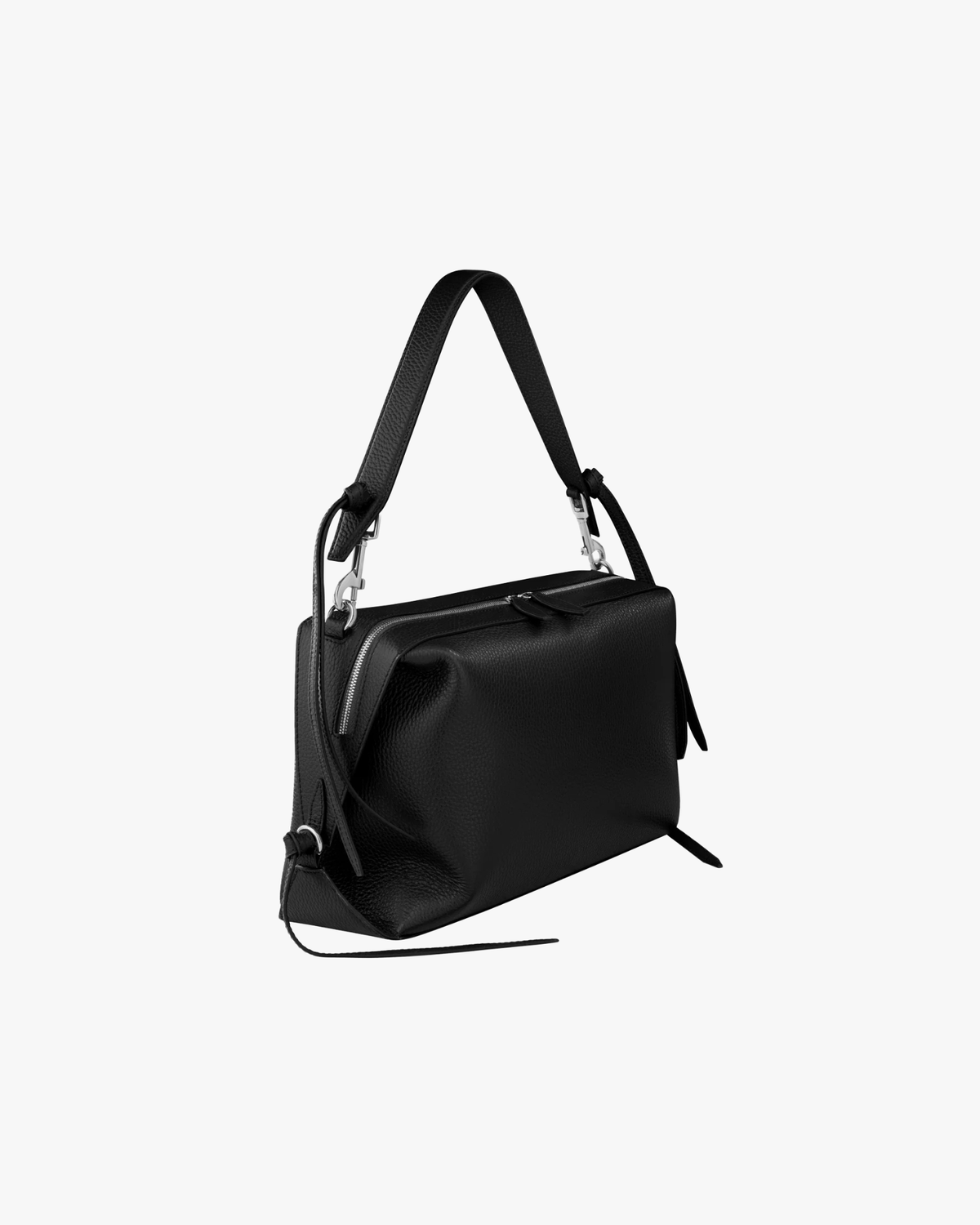 Zip Shoulder Bag Bento Black