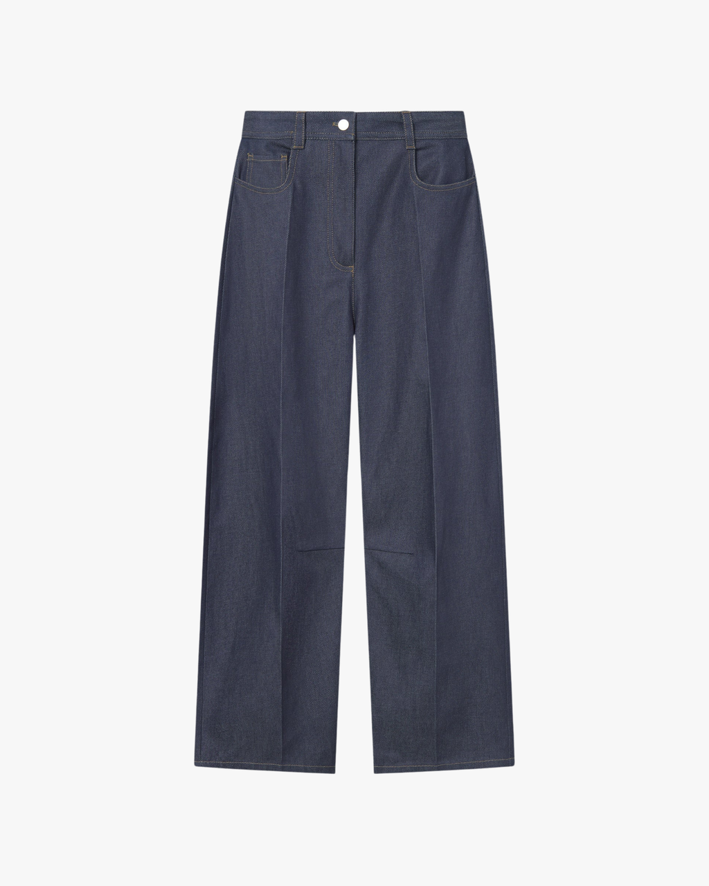 Cropped Barrel-Leg Jeans Pella Blue