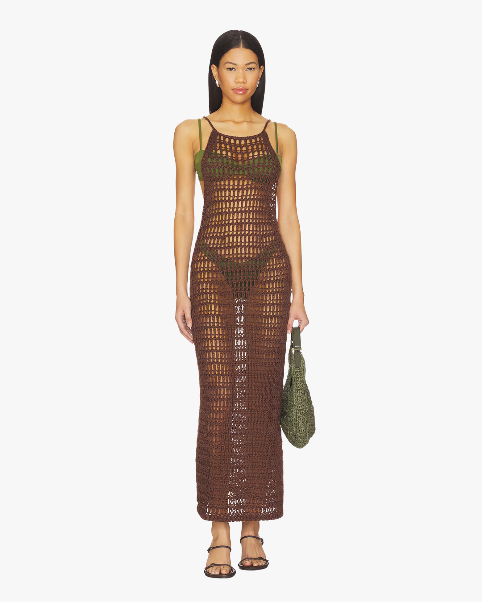 Dress Knit Pipa Brauna Brown