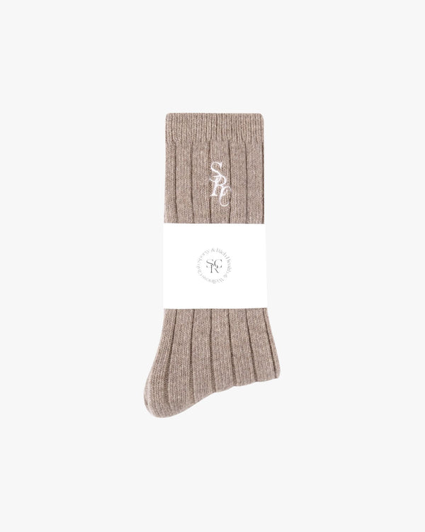 SRC Cashmere Socks Tapioca