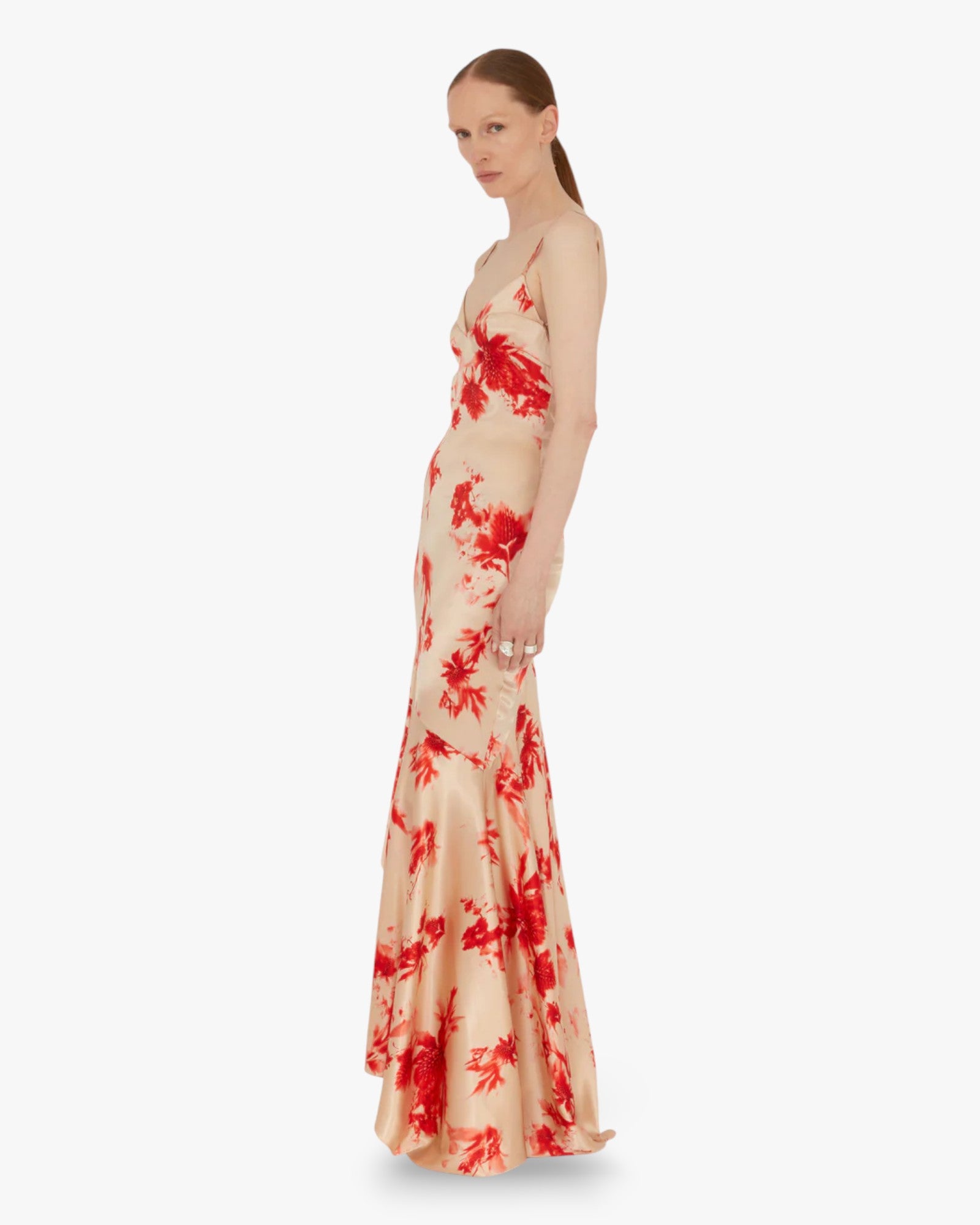 Thistle Satin Gown