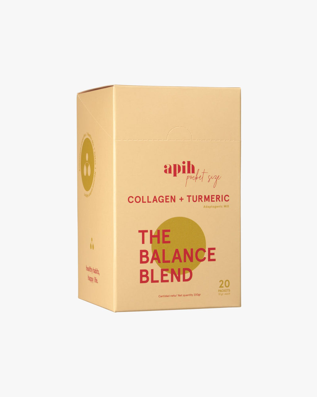 The Balance Blend Pocket Size, Peptan® B Collagen + Turmeric, 20 Sachets