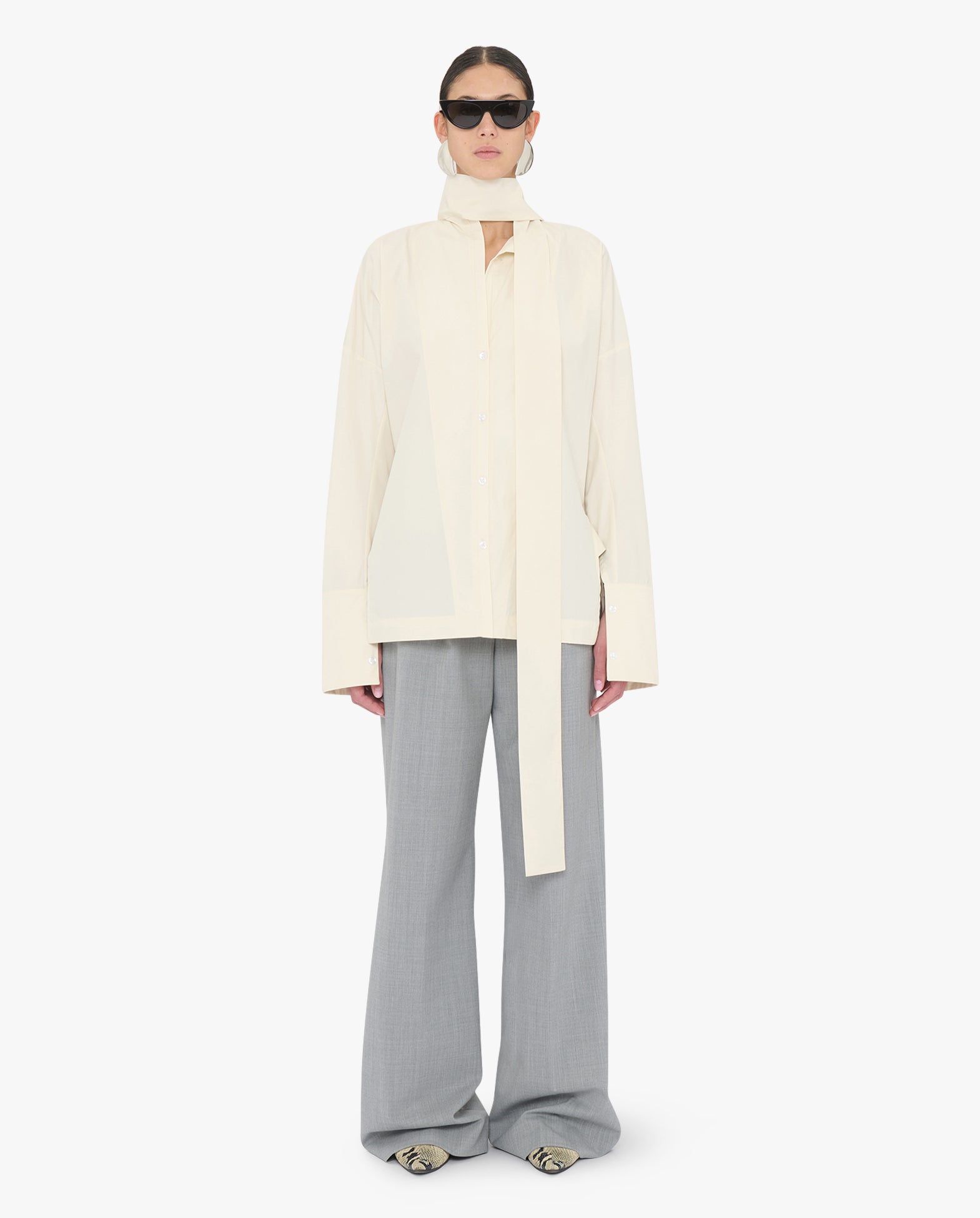 Cecilia Popeline Fermo Long Sleeve Shirt