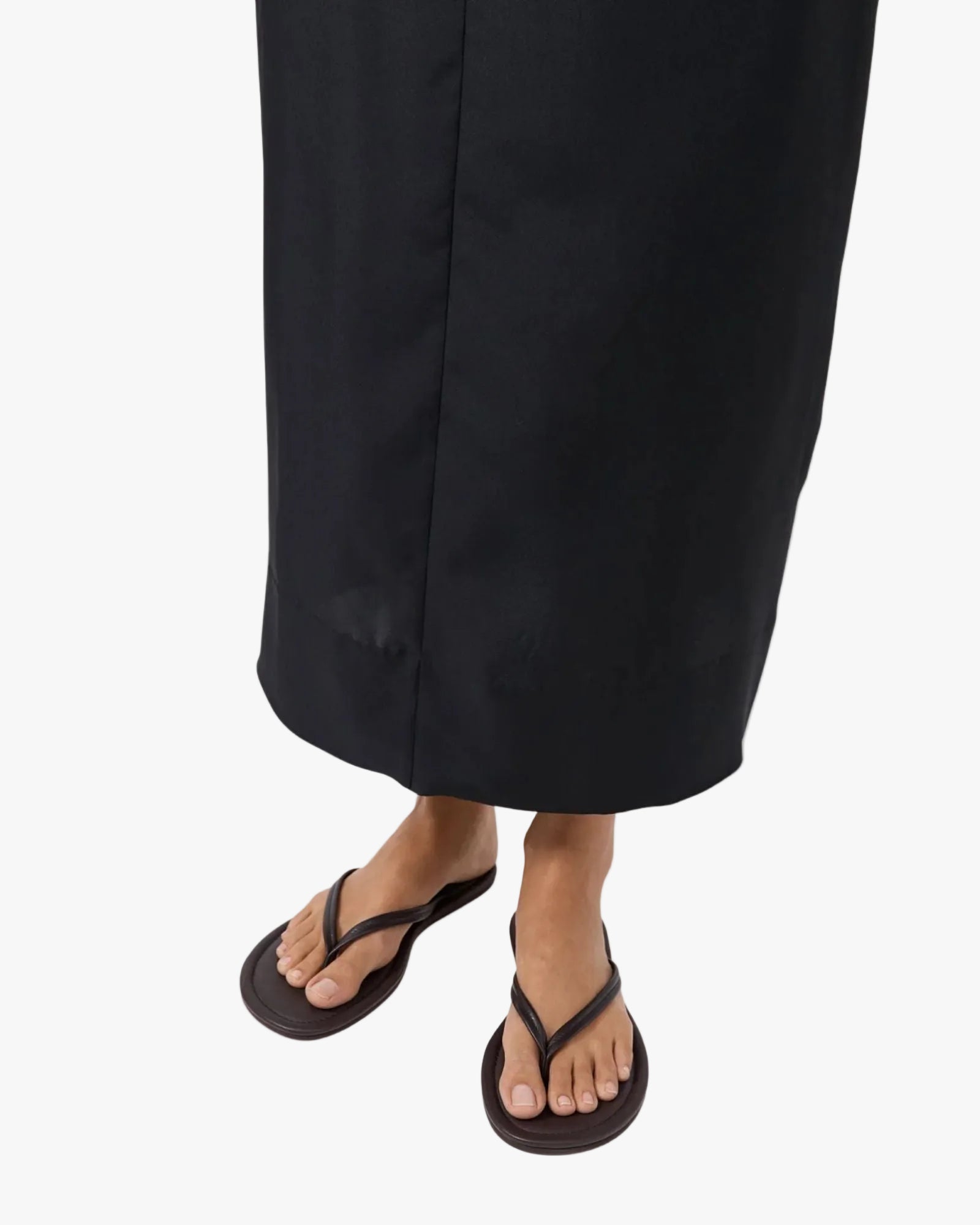 Thong Detail Slide Coffee