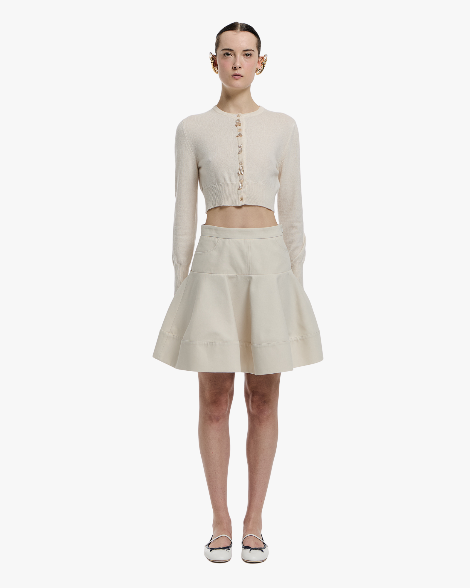 Cropped Cardigan with Little Fish Burro