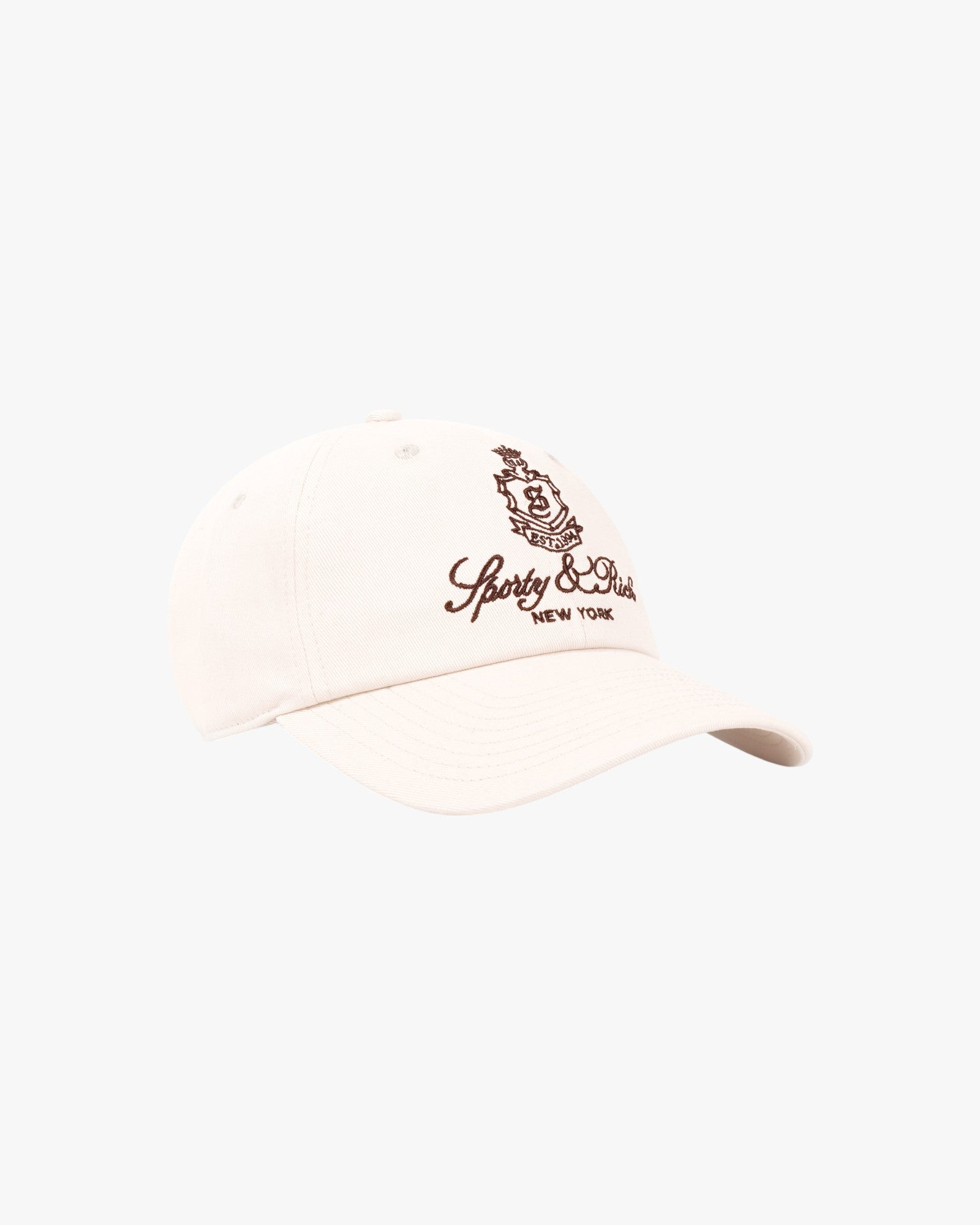 Cotton cap with logo embroidery