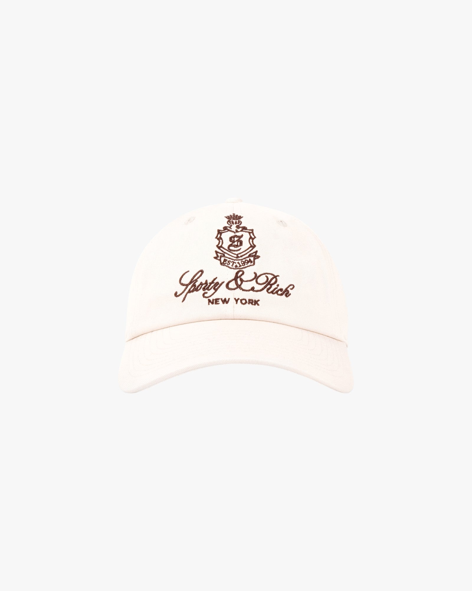 Cotton cap with logo embroidery
