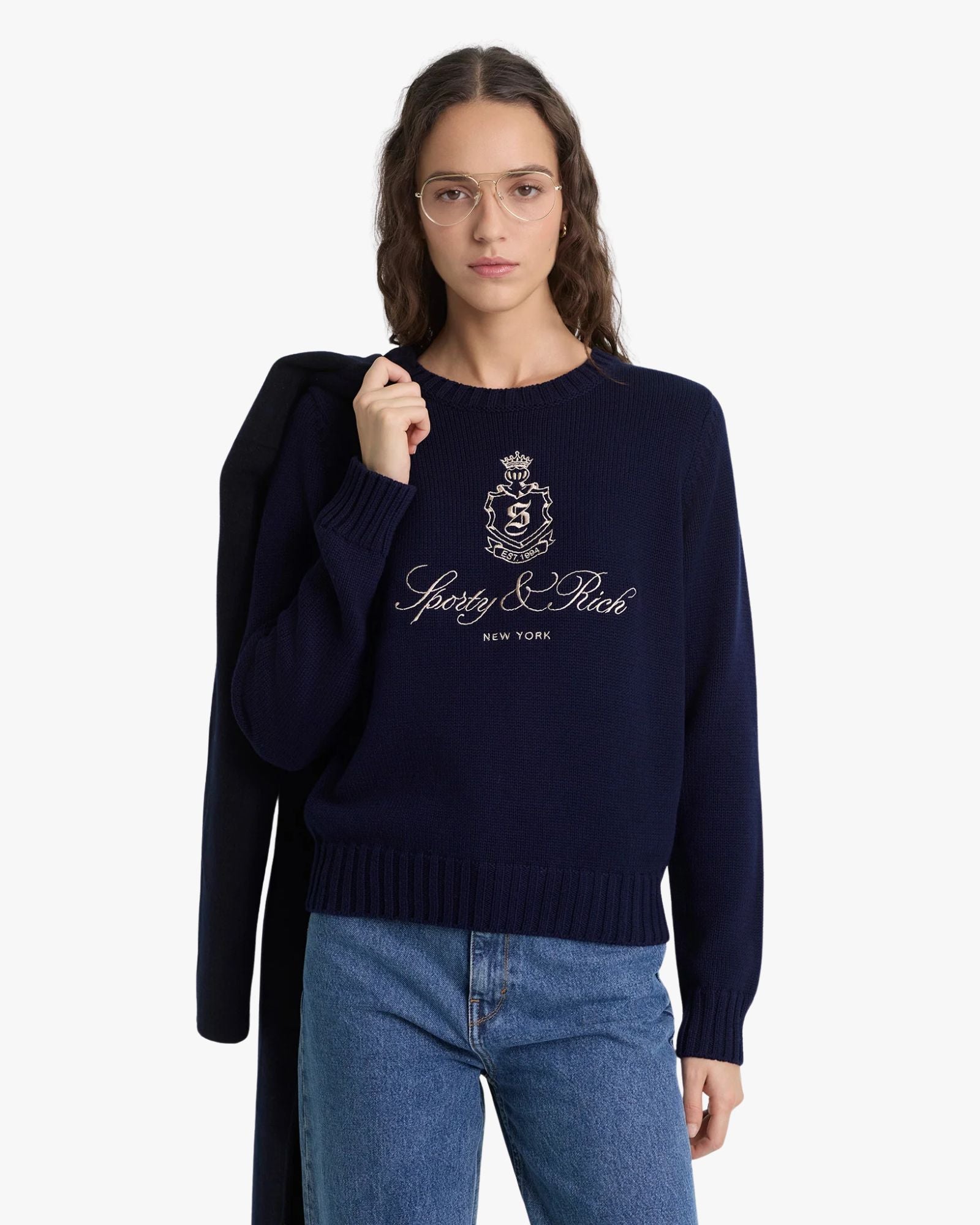 Vendome Knitted Sweater Dark Navy