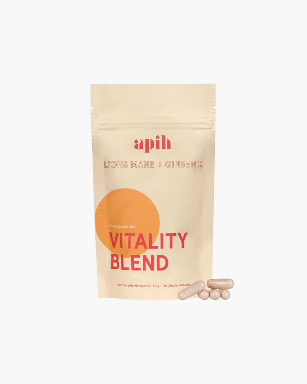 Vitality Blend, Lions main &  Ginseng, 60 capsules