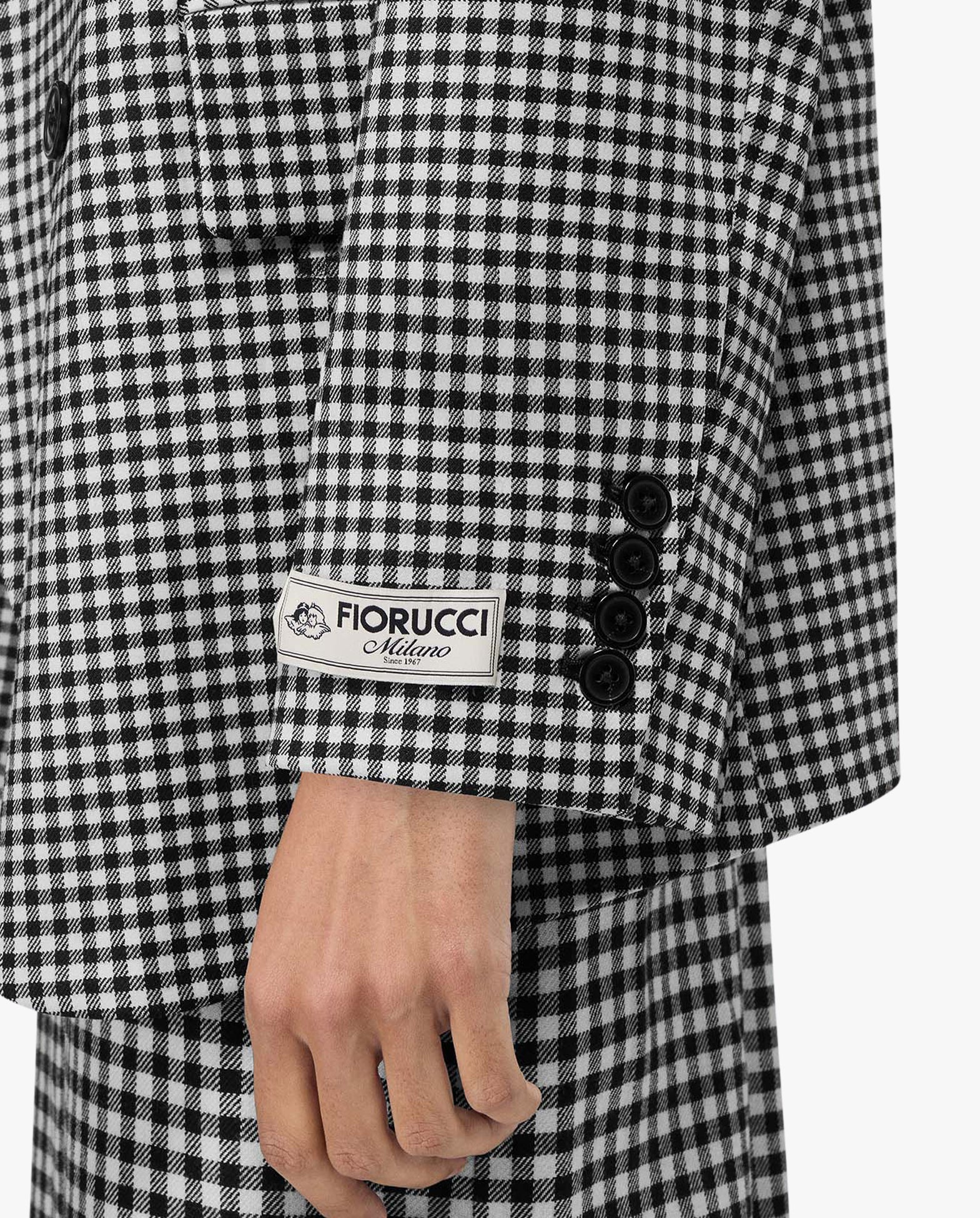 Black and White Gingham Blazer