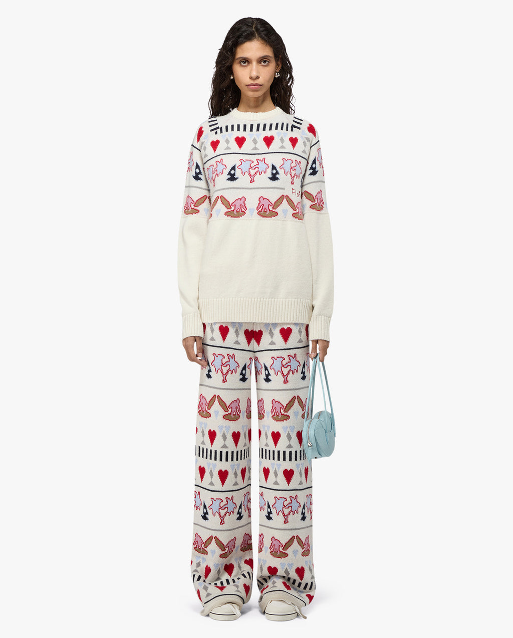 Womens Tropical Fair Isle Sweater