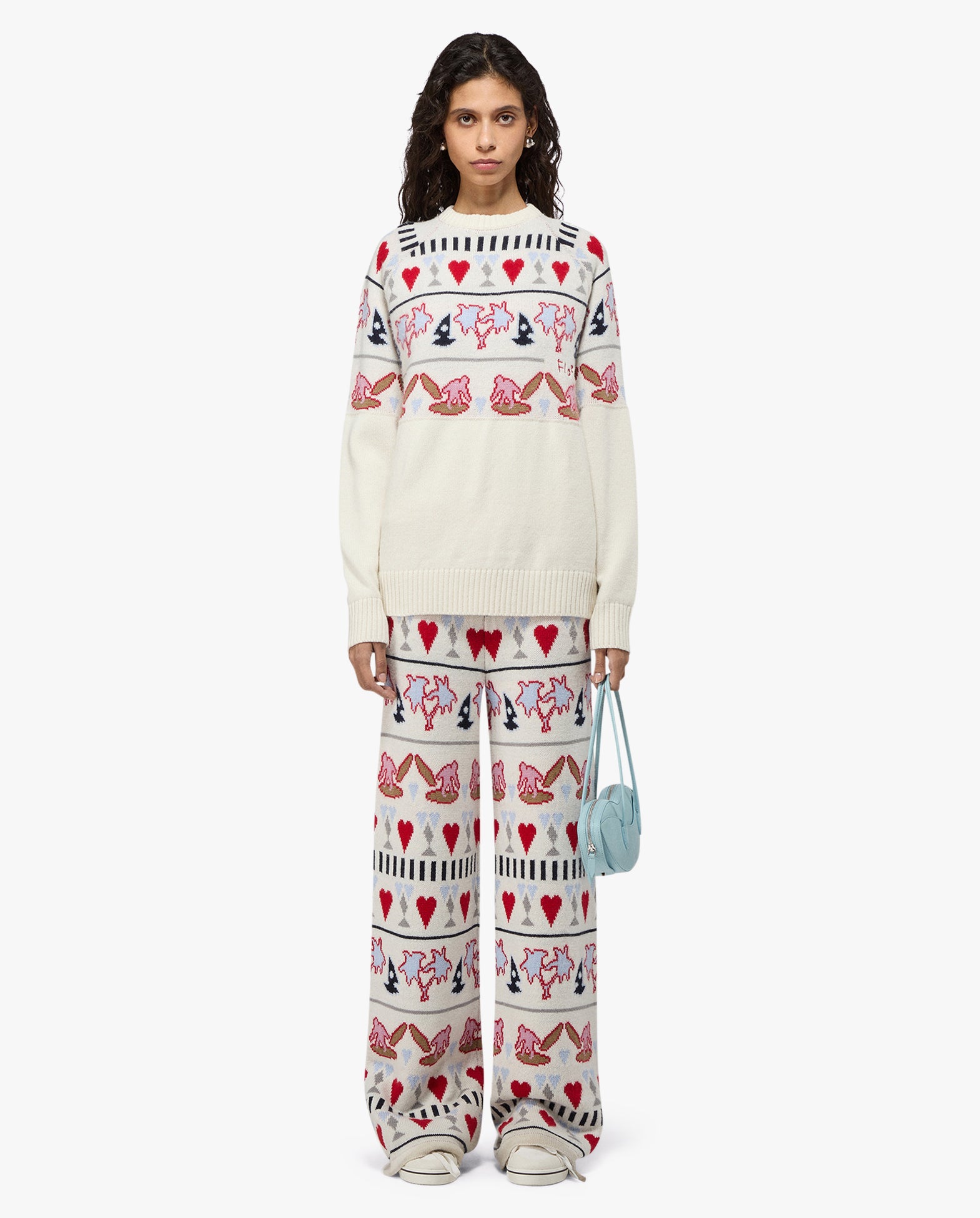 Womens Tropical Fair Isle Sweater