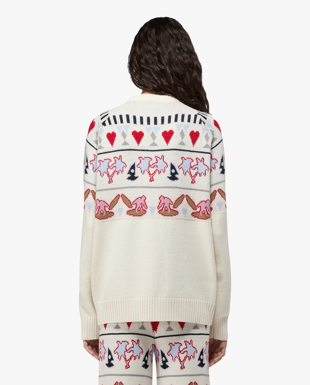 Womens Tropical Fair Isle Sweater
