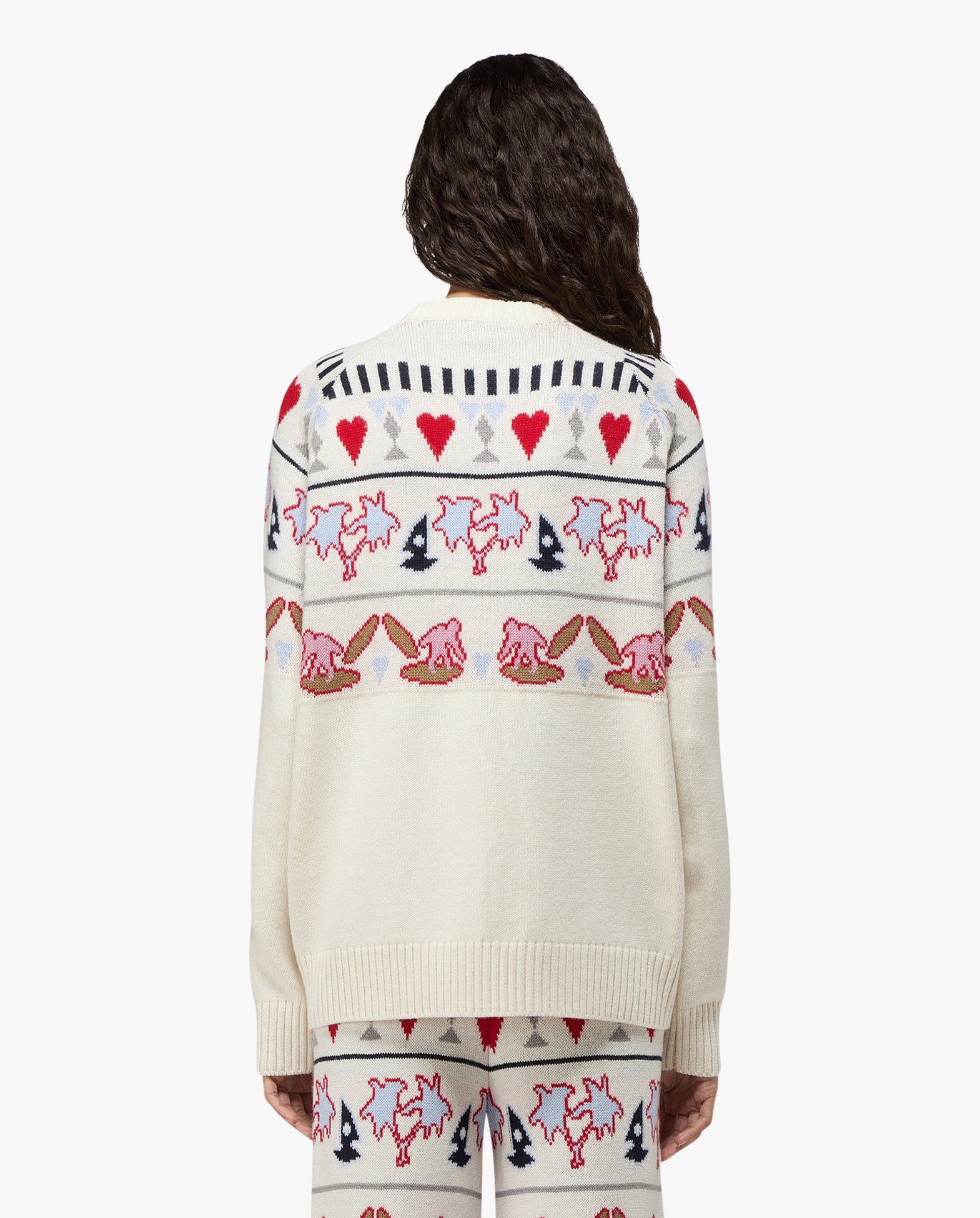 Womens Tropical Fair Isle Sweater