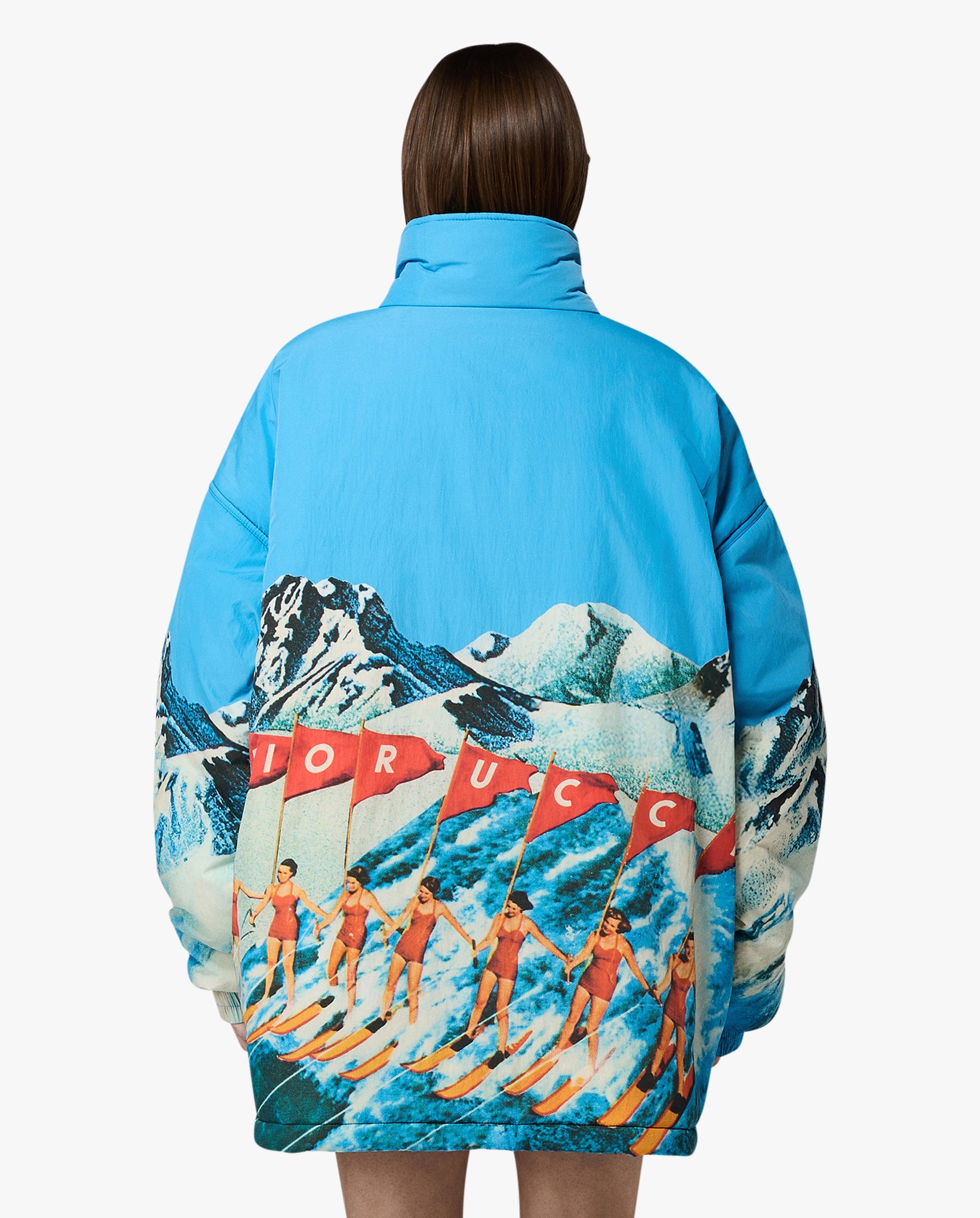 Womens Winter Waterskiing Print Jacket