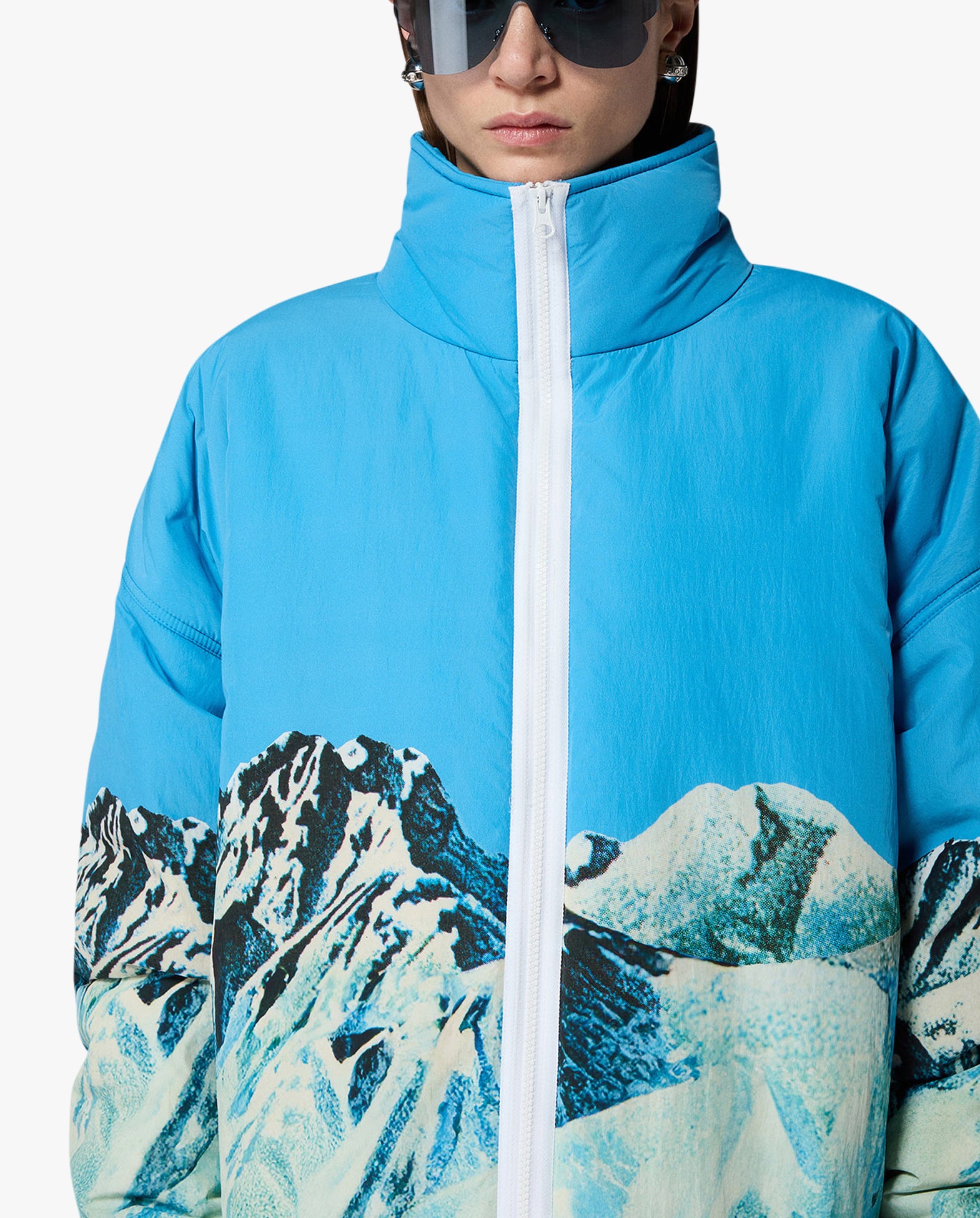 Womens Winter Waterskiing Print Jacket