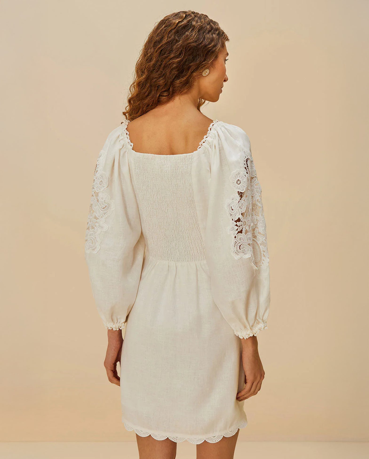 Embroidered Mini Dress