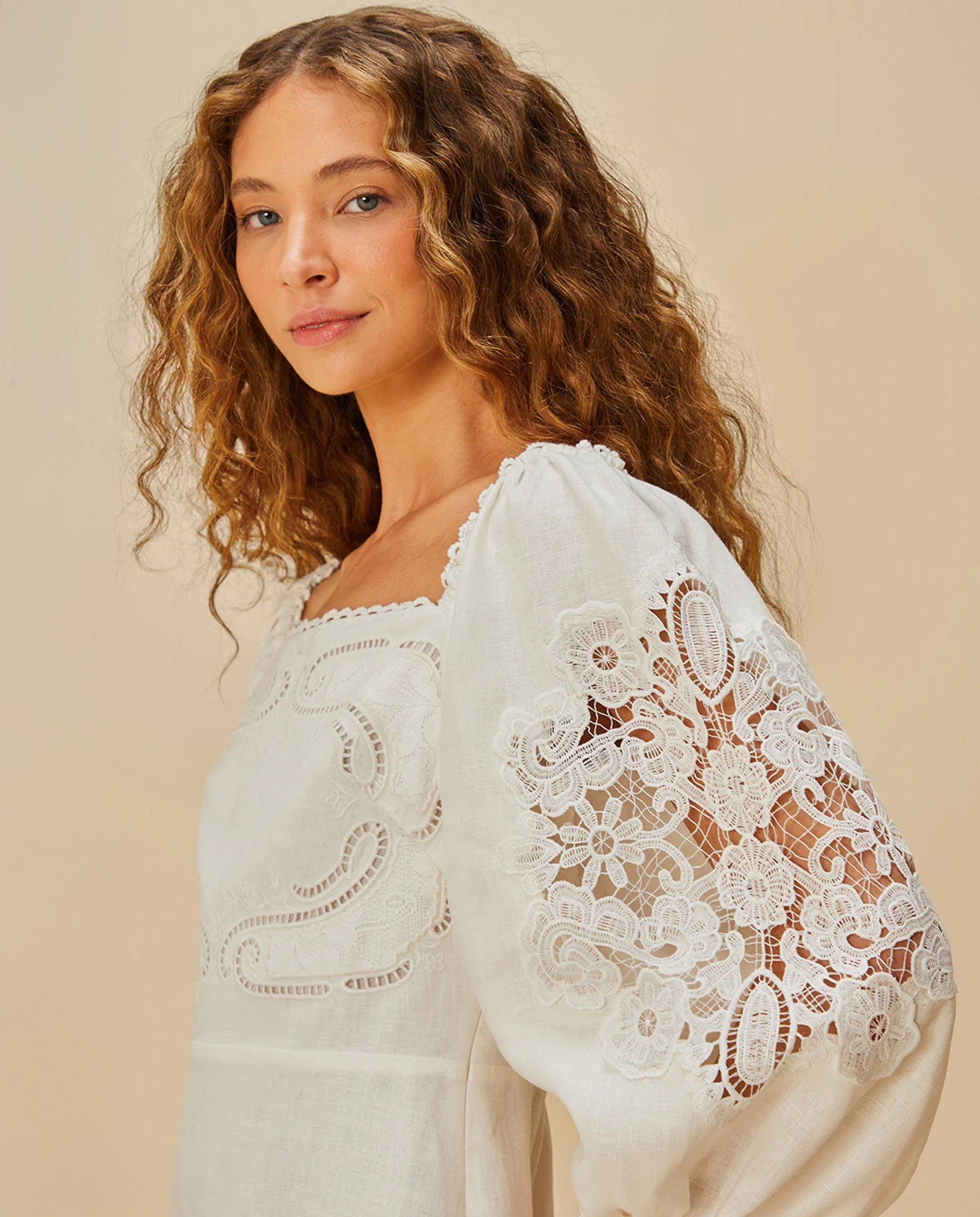 Embroidered Mini Dress