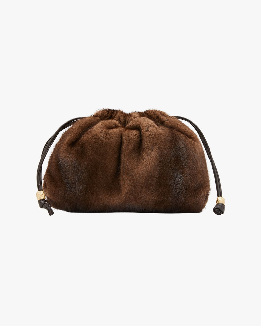 Small Handheld Bag In Mink Dark Brown Womb