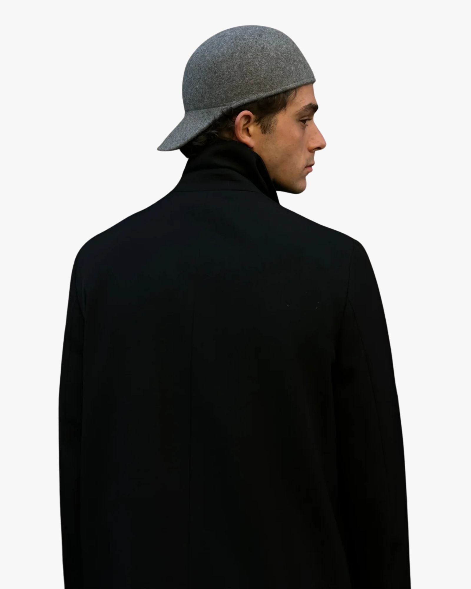 Gray Wool Cap