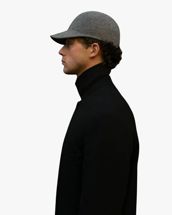 Gray Wool Cap