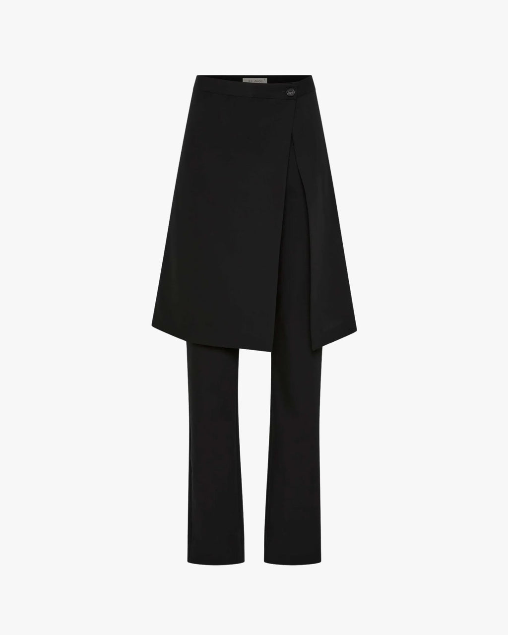 Wool Hybrid Skirt Pants Black