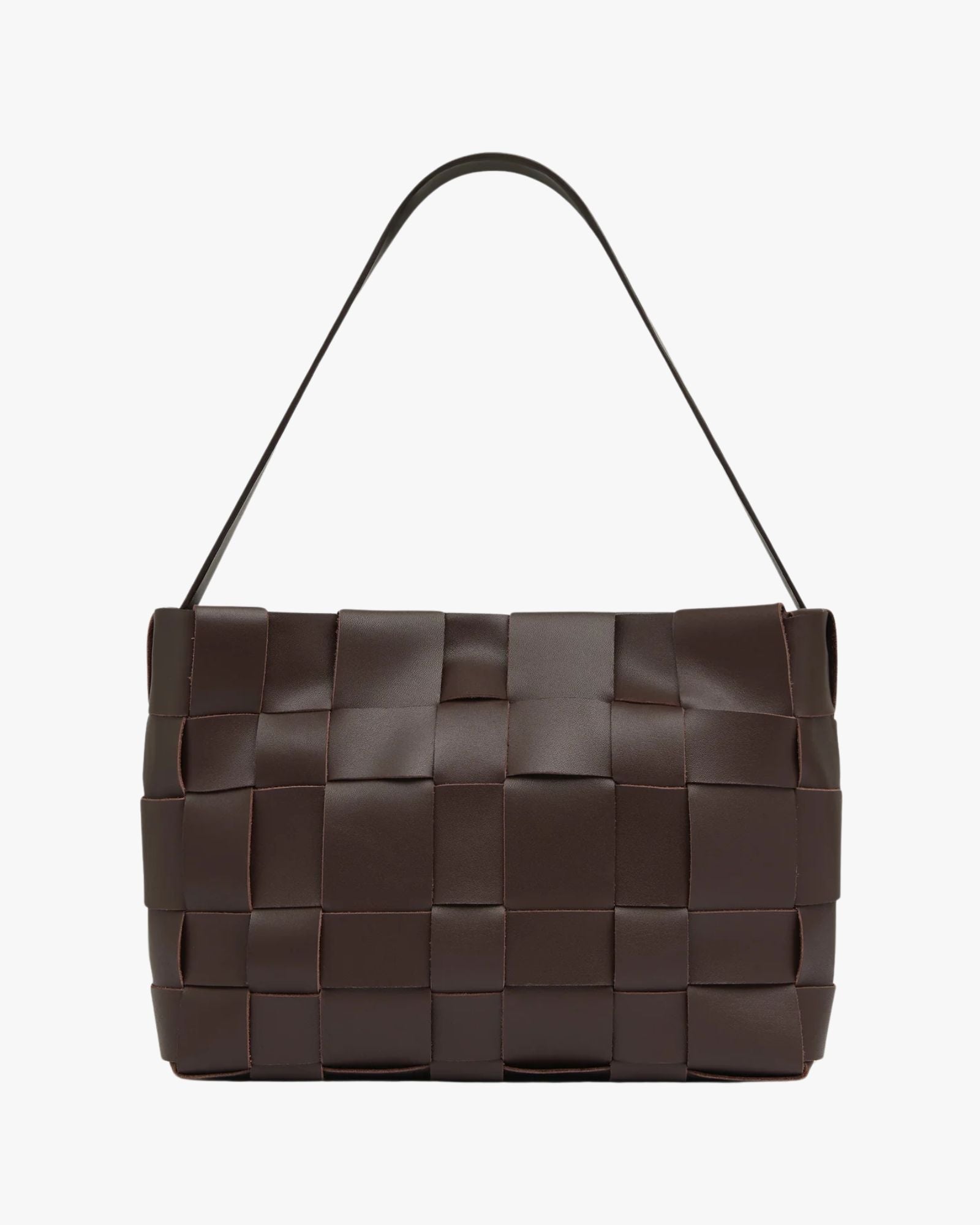 Woven Envelope Mini Tote Chocolate