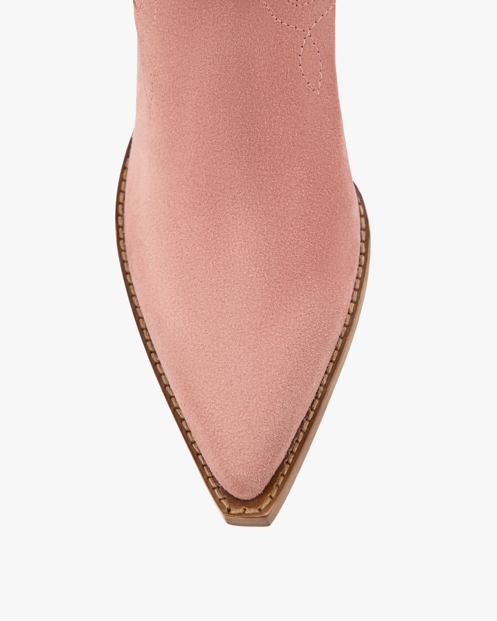 Yuma Cowboy Boots in Dusty Rose Crusted Suede