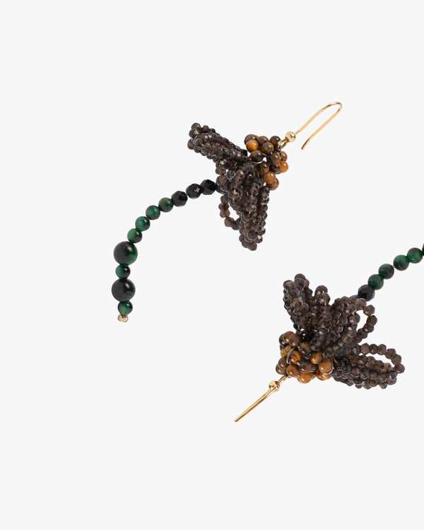 Sakura Earrings Brown