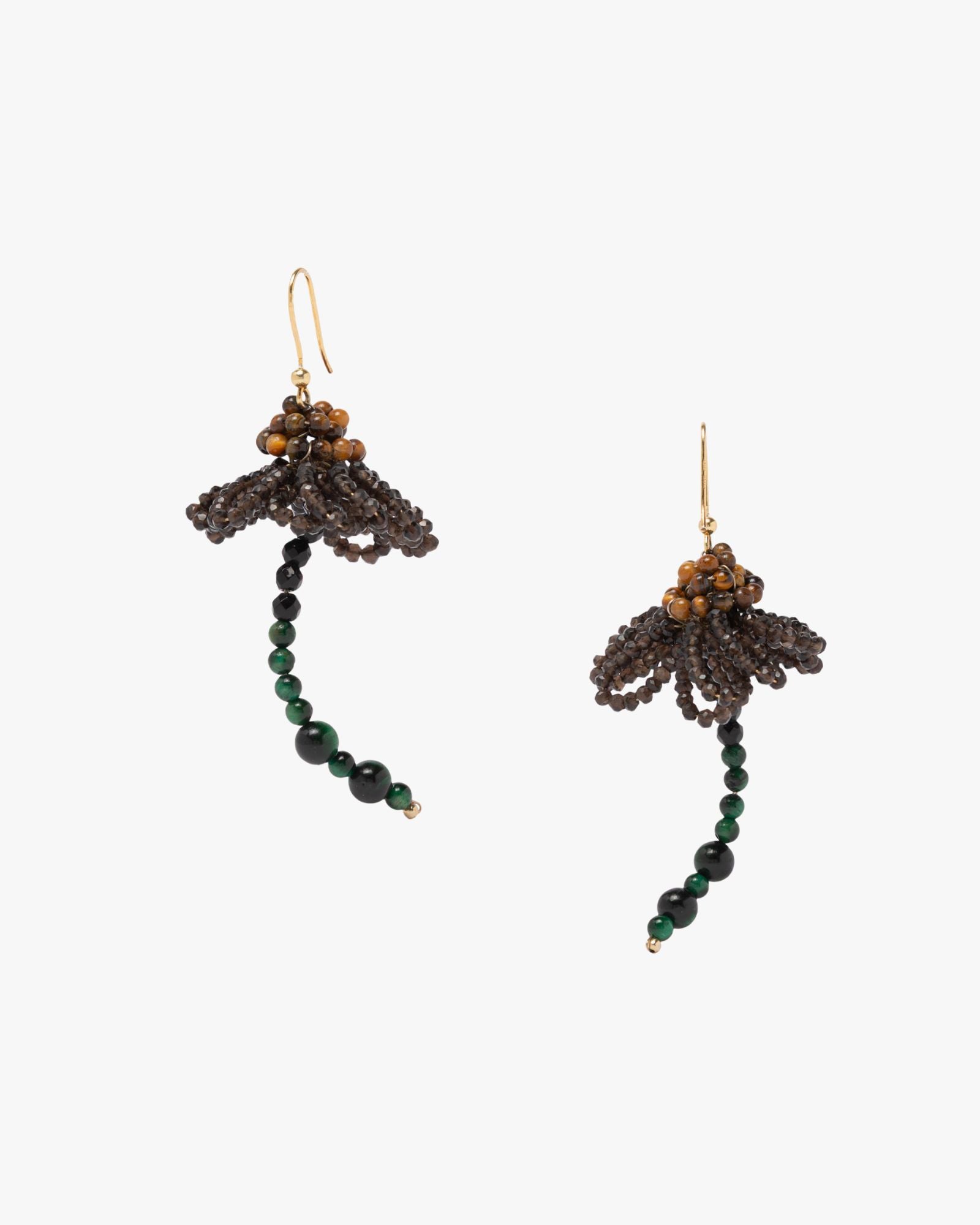 Sakura Earrings Brown