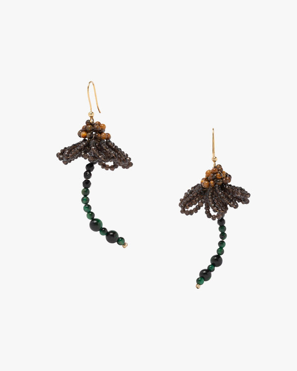 Sakura Earrings Brown