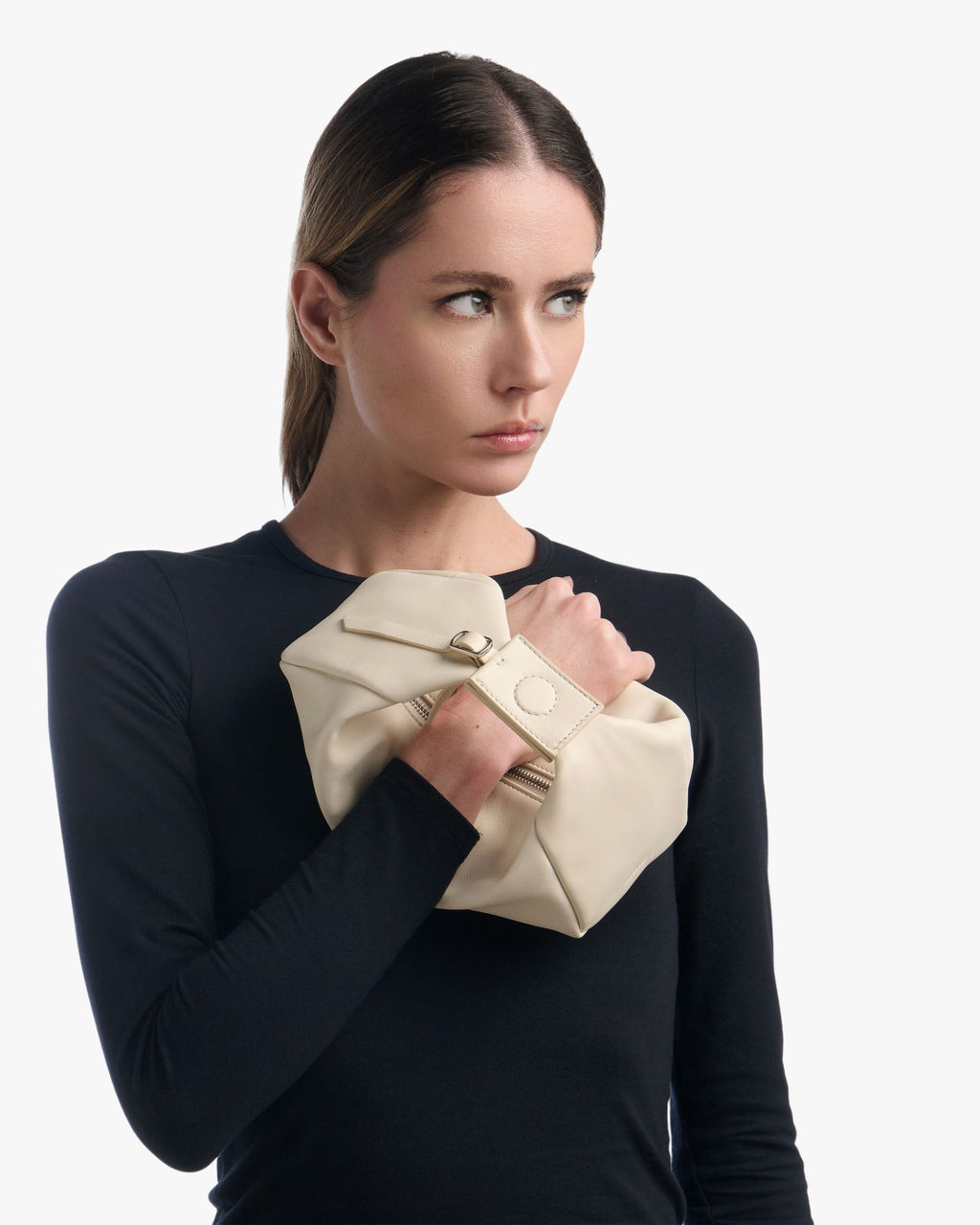 Joy Small Nappa Leather Bag – Cream