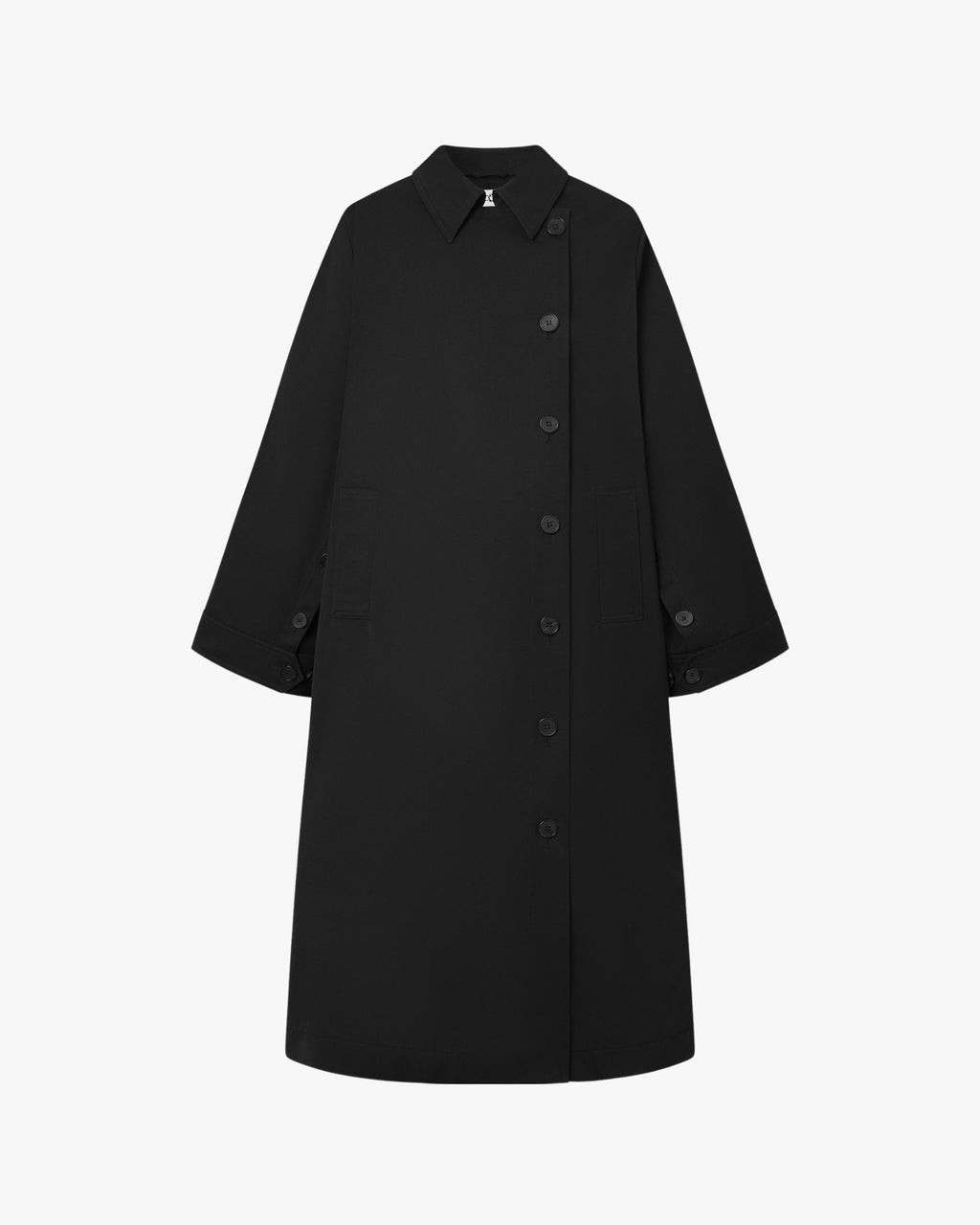 Coraline Bonded Cotton Coat Black