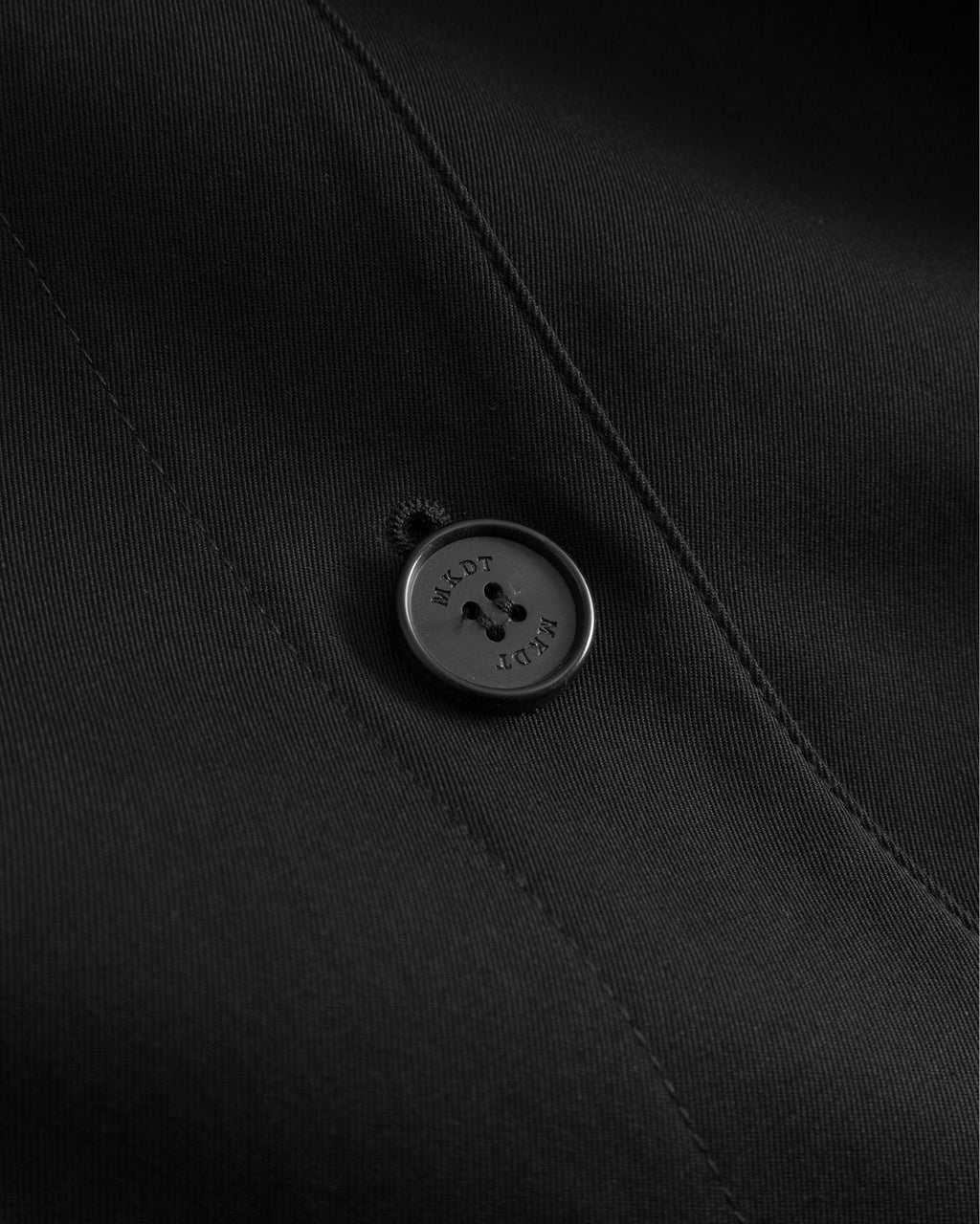 Coraline Bonded Cotton Coat Black