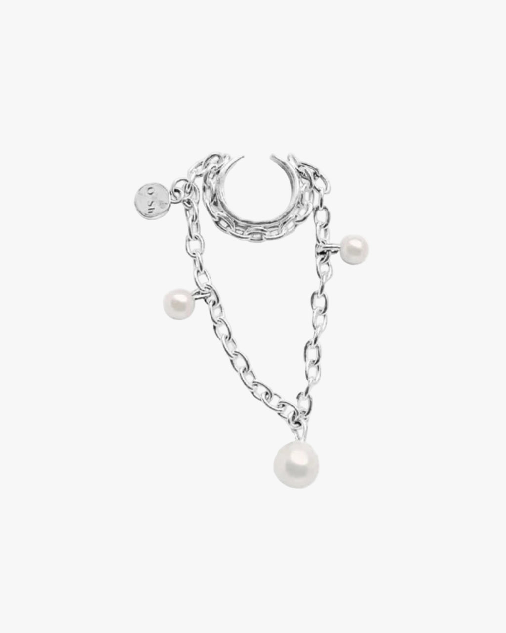 Ear Set Silver: Earrings and Ear Cuff Netique